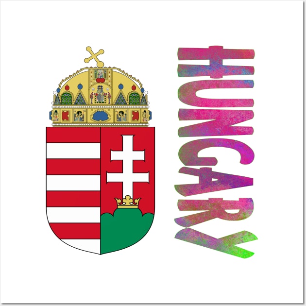 Hungary Coat of Arms Design Wall Art by Naves